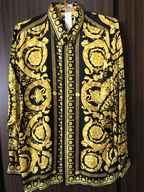 versace silk shirt vintage